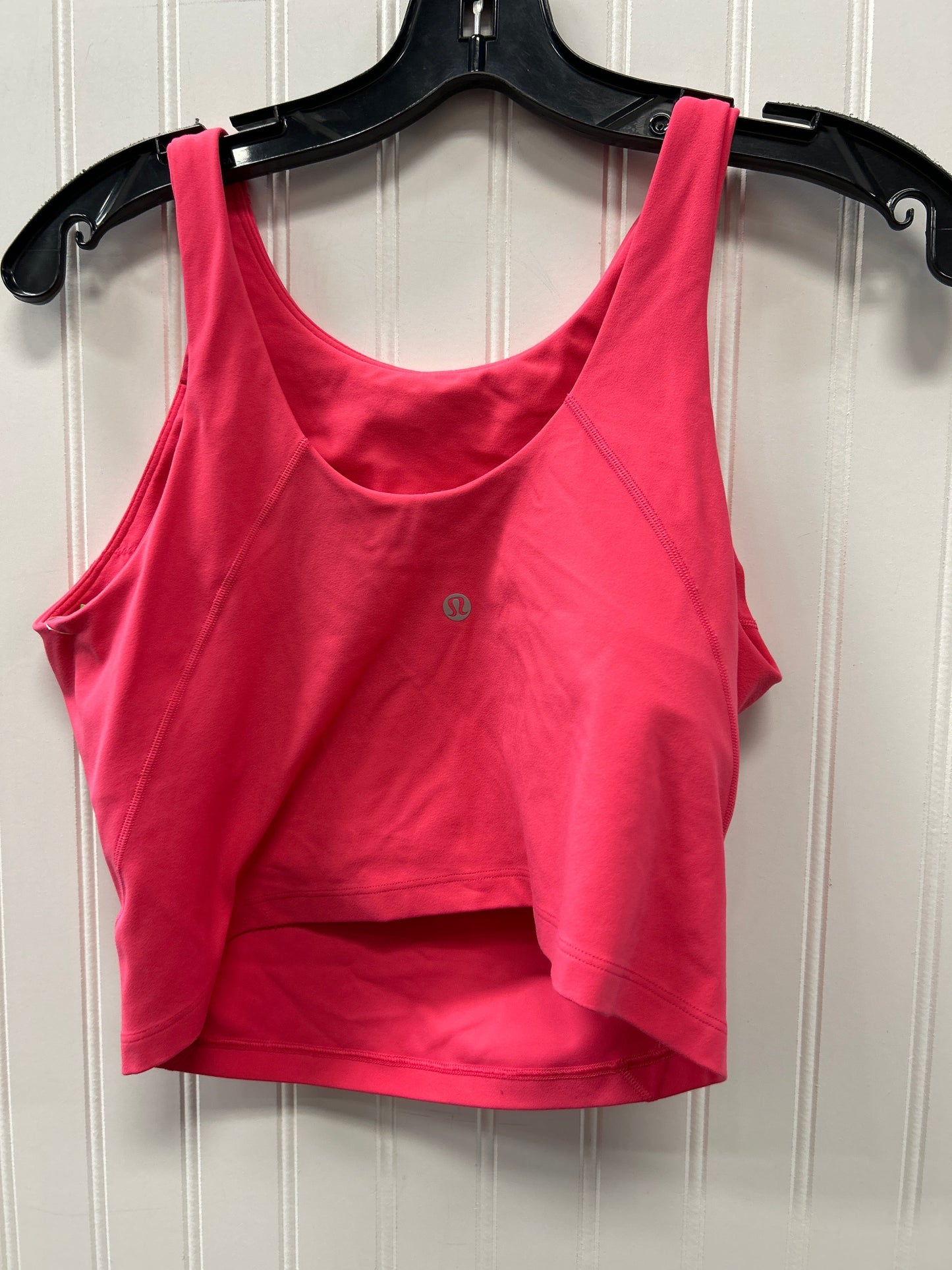 Athletic Tank Top By Lululemon In Pink, Size:M