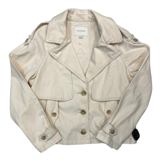 Jacket Denim By Banana Republic In Cream, Size:S