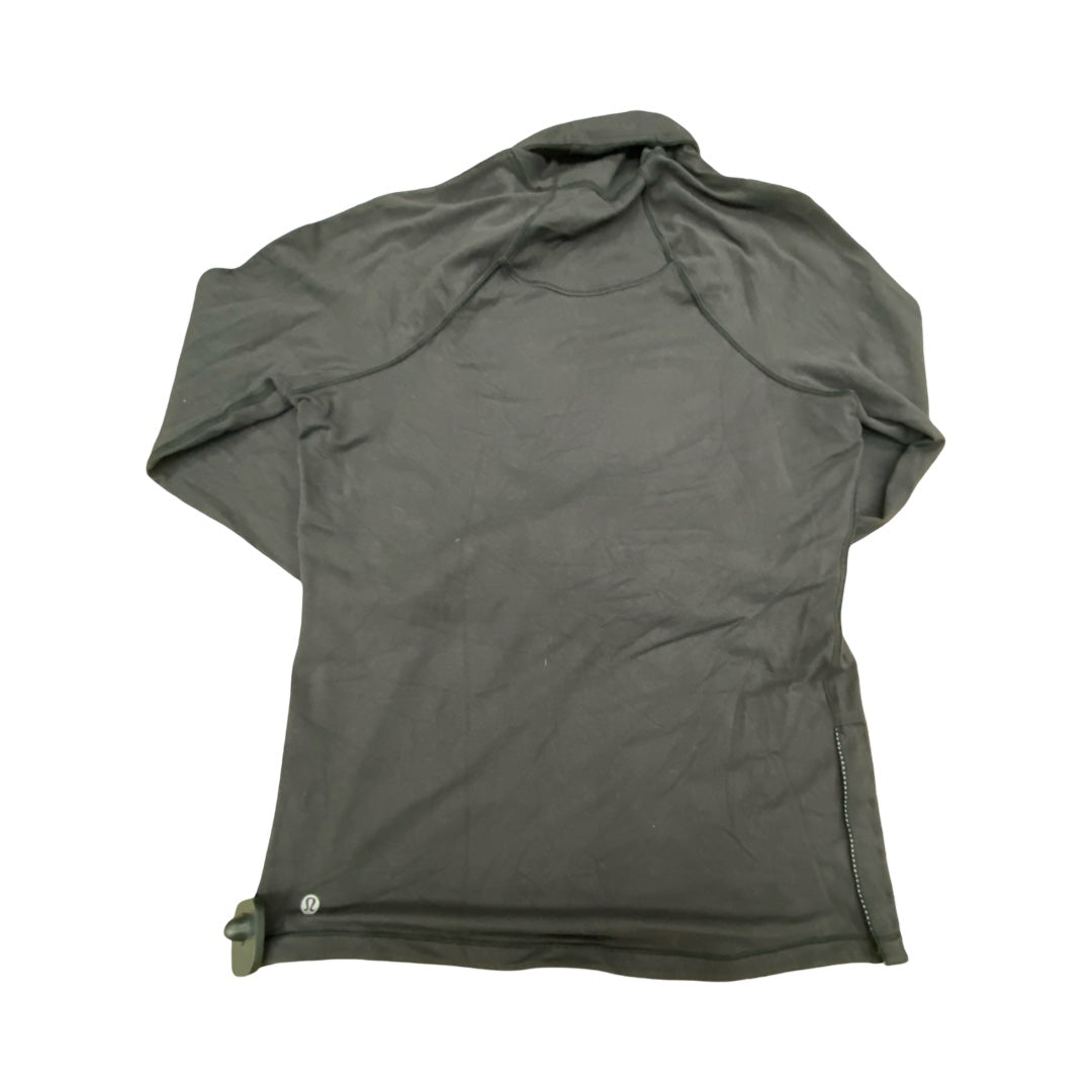 Athletic Top Ls Collar By Lululemon In Black, Size:6