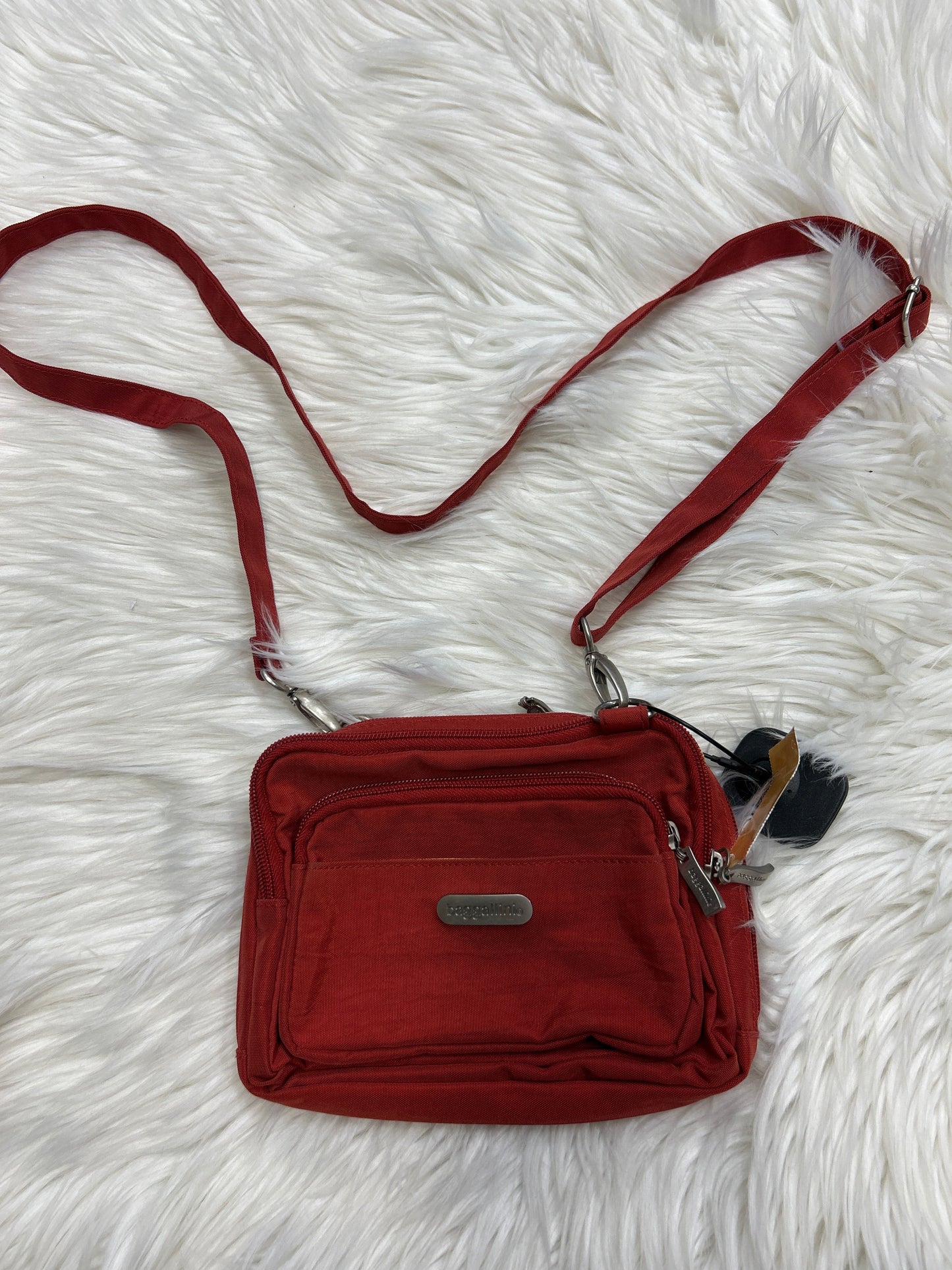 Handbag By Baggallini In Red, Size:Small
