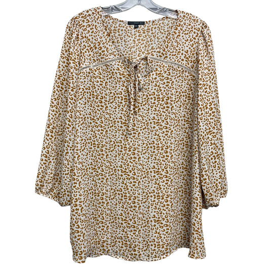 Top Ls By West Kei In Animal Print, Size:1X
