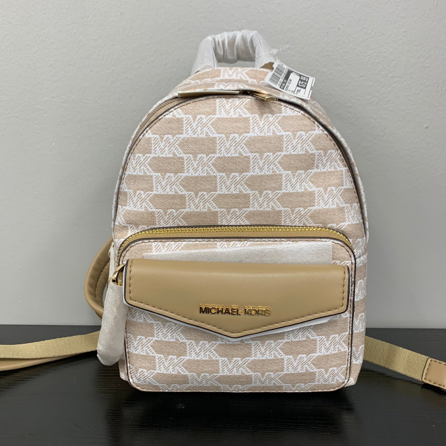 Backpack Designer By Michael Kors In Tan, Size:Mini