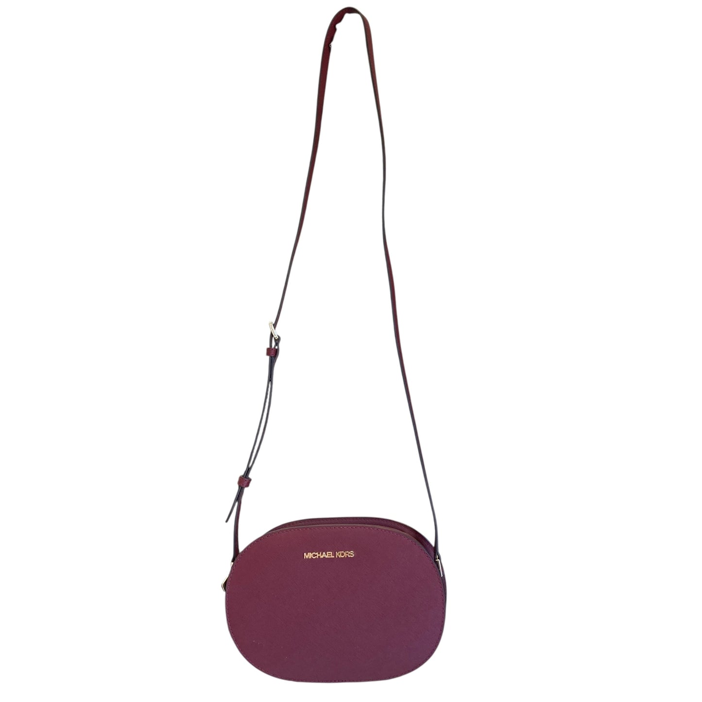 Crossbody Designer By Michael Kors In Maroon, Size:Small