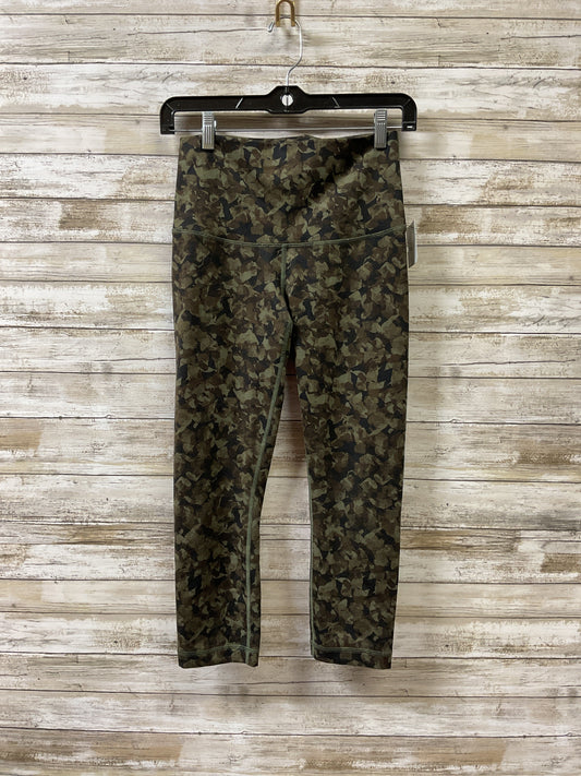 Athletic Capris By Lululemon In Green, Size:S