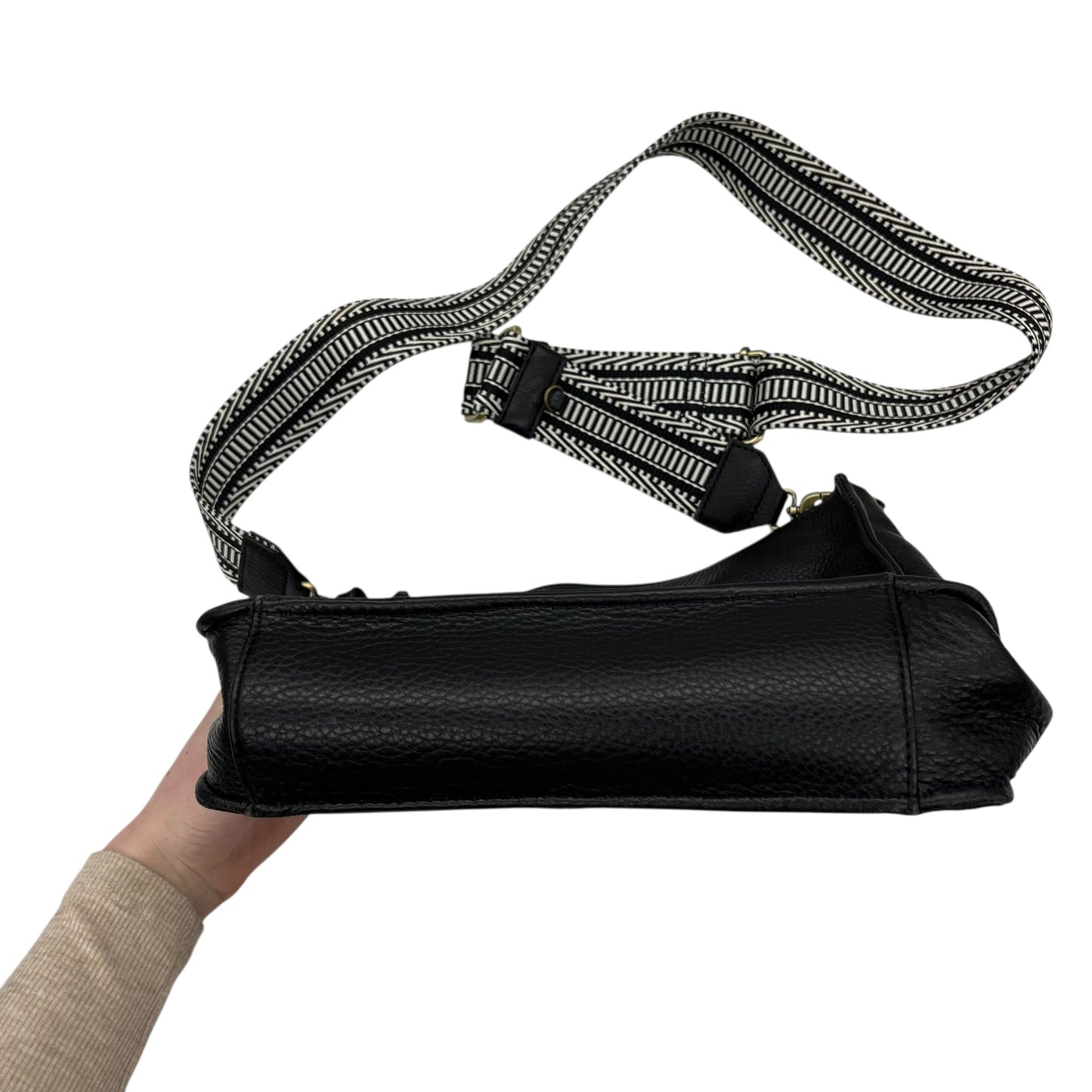 Crossbody Leather By Hobo Intl In Black, Size:Medium