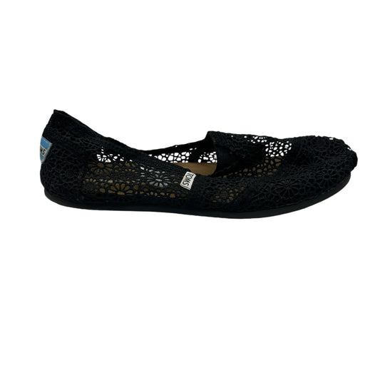 Shoes Flats By Toms In Black, Size:10