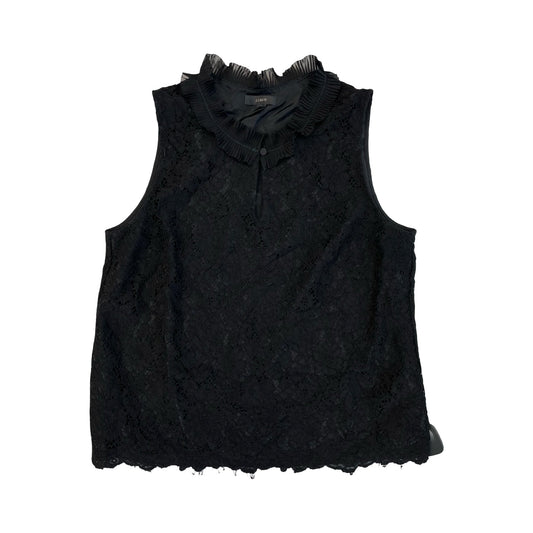 Top Sleeveless By J. Crew In Black, Size:L
