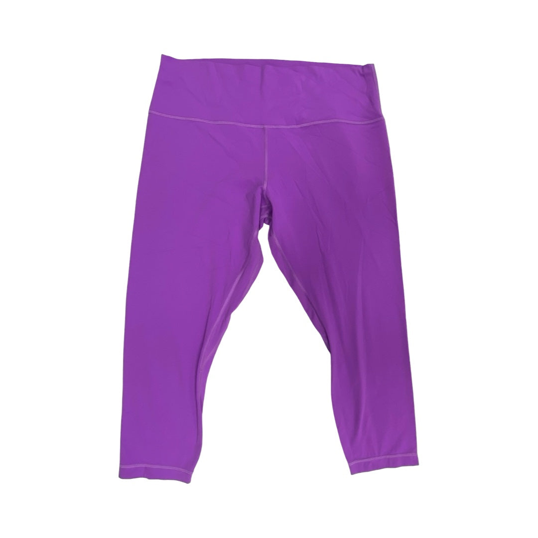 Athletic Leggings By Lululemon In Purple, Size:16