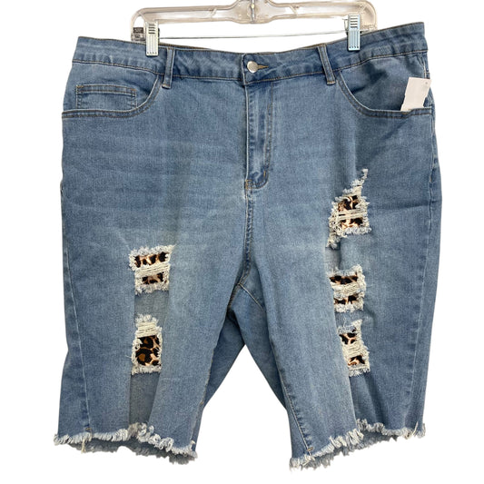 Shorts By Shein In Blue Denim, Size:26