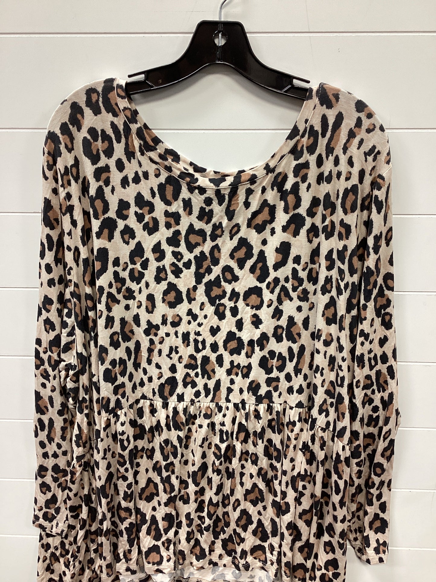 Top Ls By Maurices In Animal Print, Size:4X