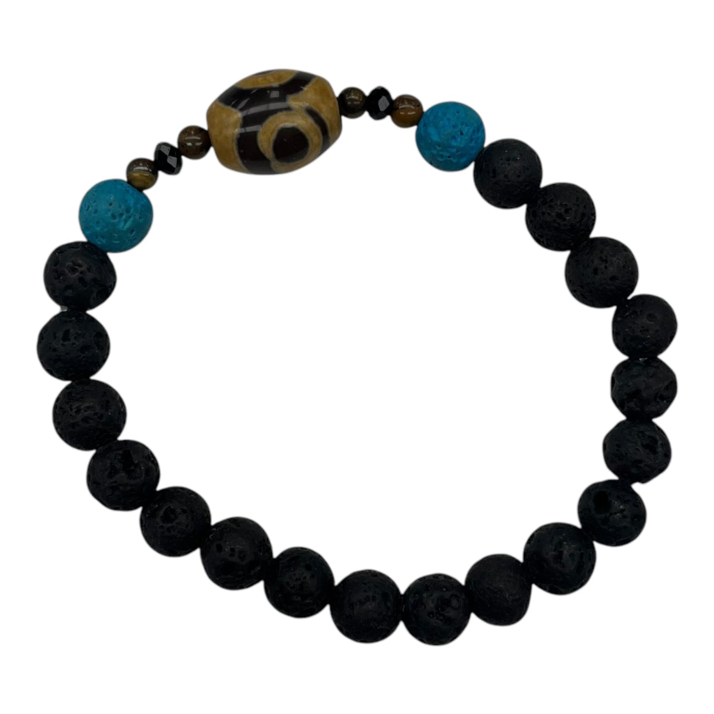 Bracelet Beaded By Clothes Mentor In Black & Blue