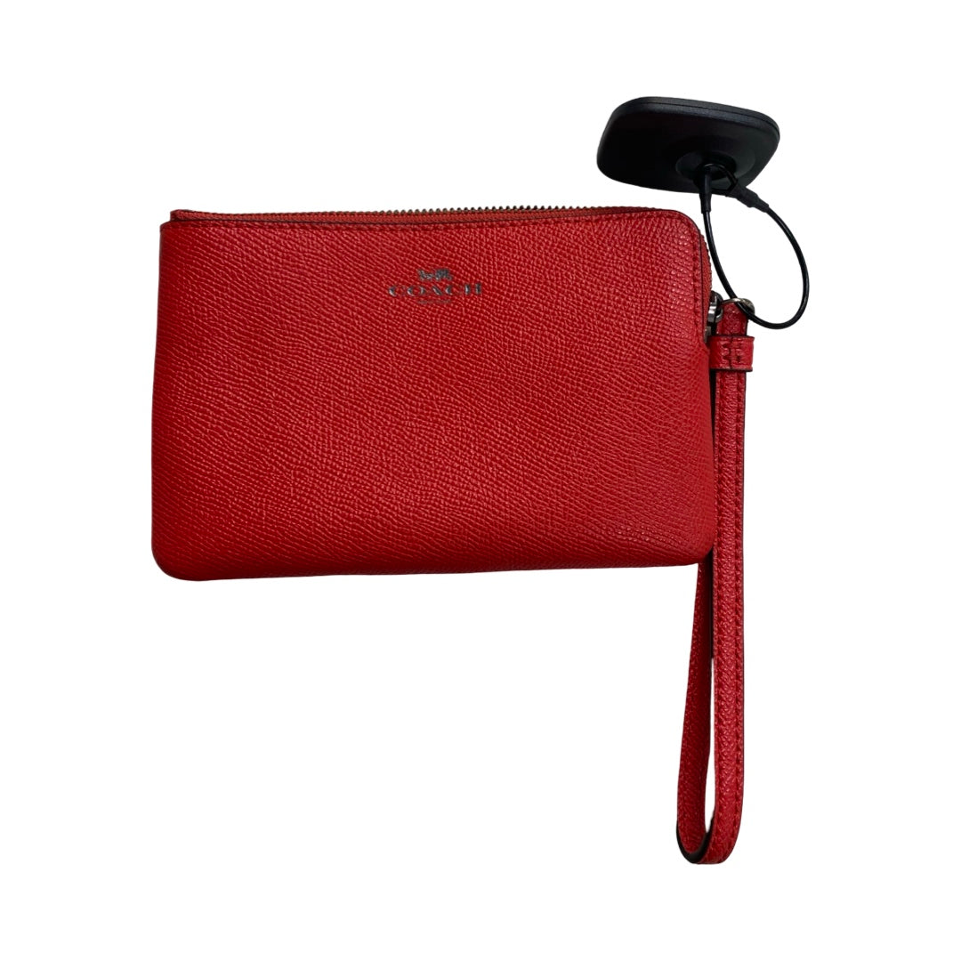 Wallet Designer By Coach In Red, Size:Medium