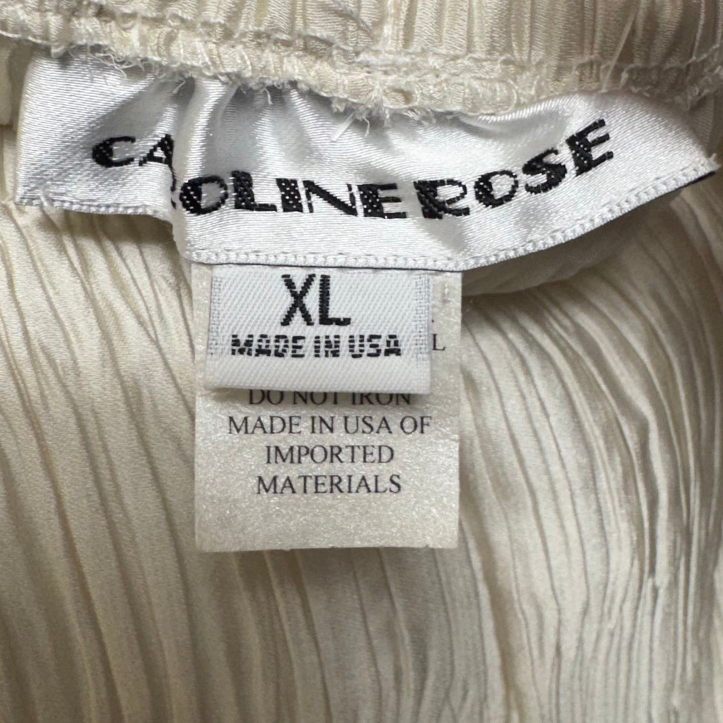Pants Other By Caroline Rose In Ivory, Size: Xl