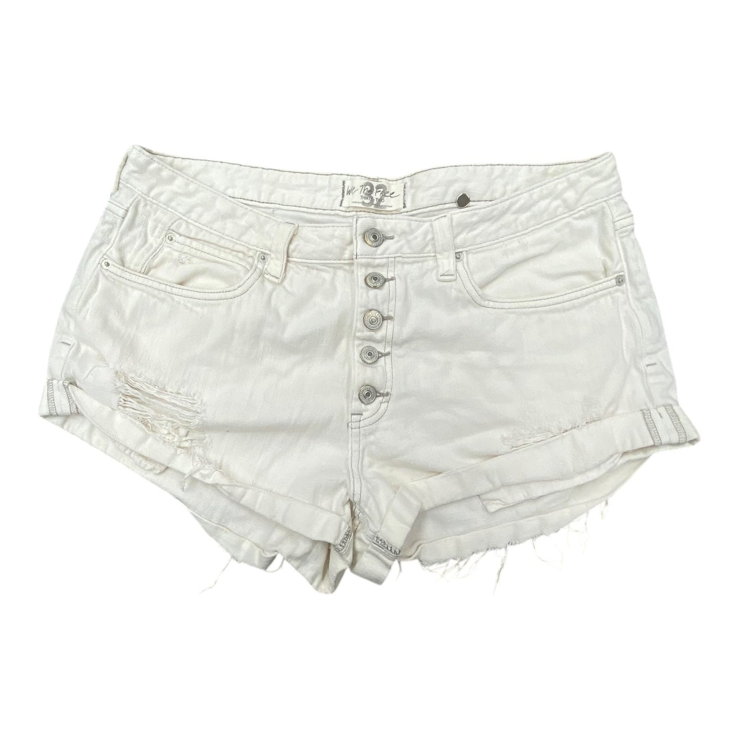 Shorts By Weatherproof In Cream, Size:14