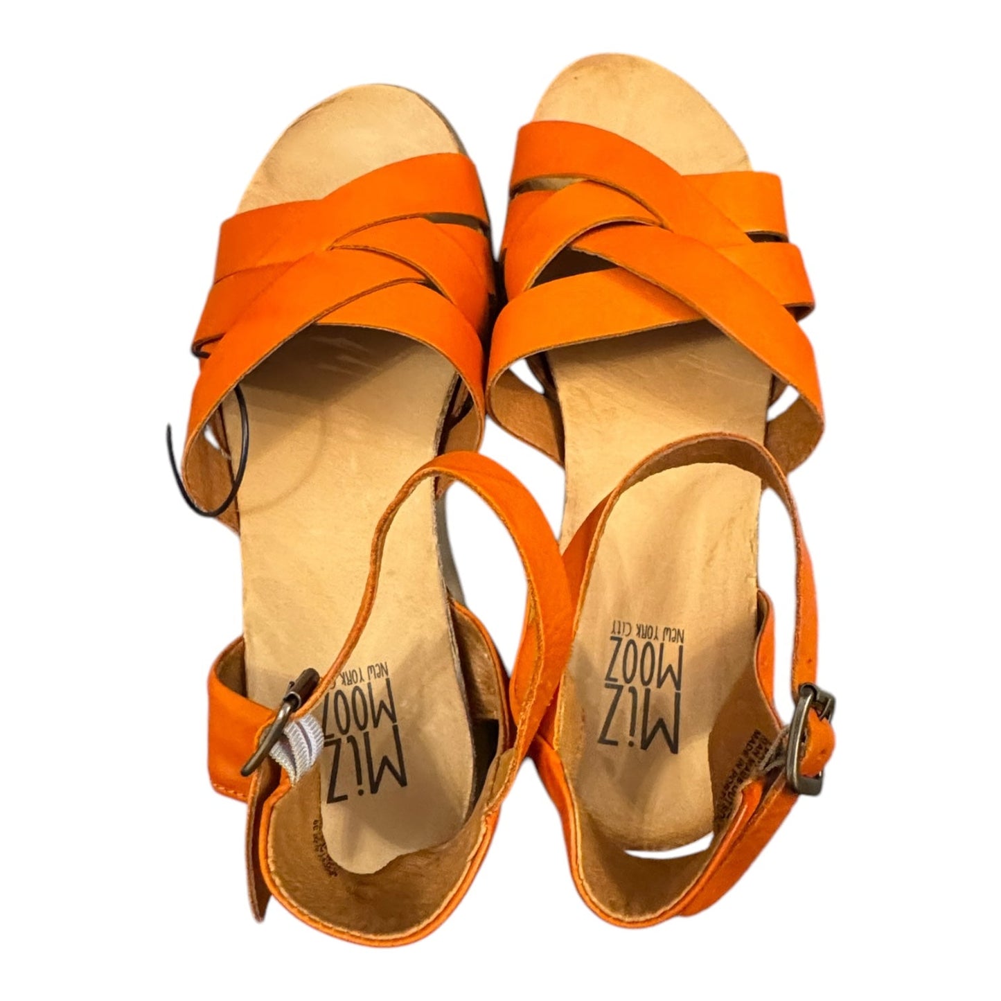 Sandals Flats By Miz Mooz In Orange, Size:8.5