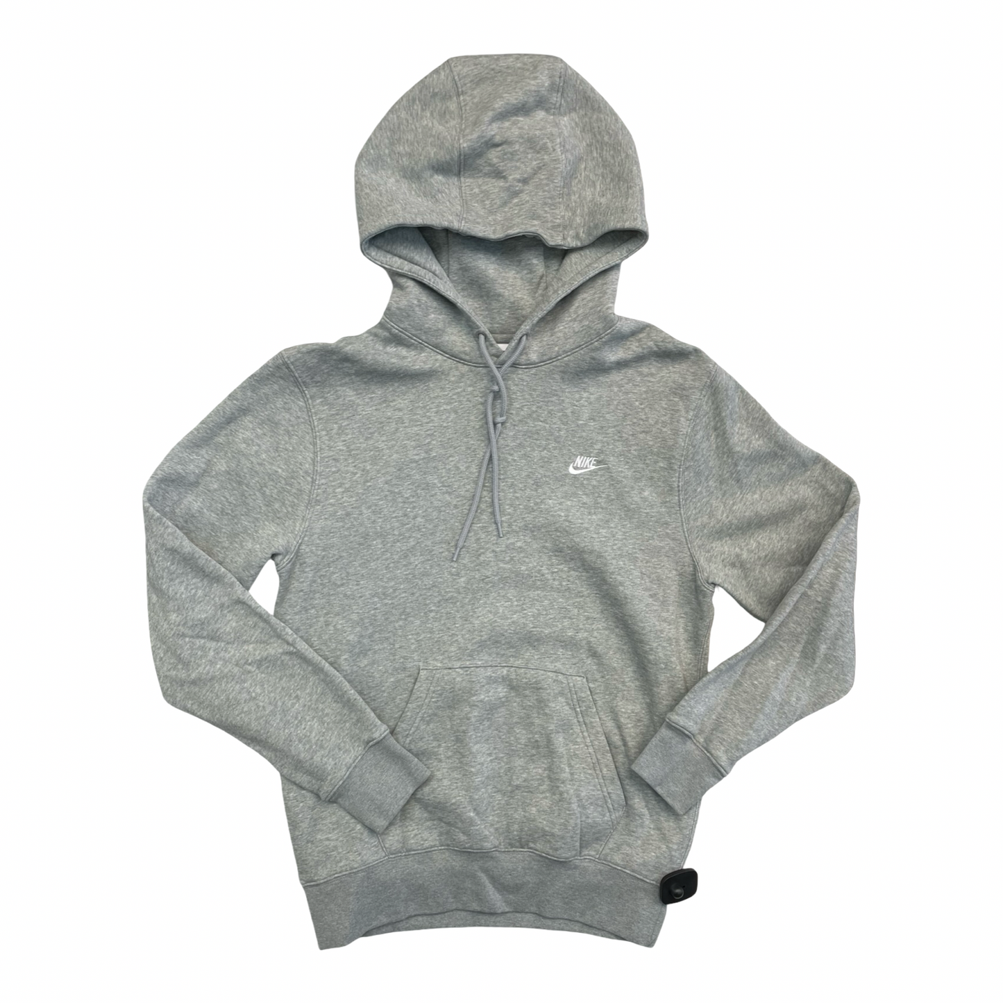 Athletic Sweatshirt Hoodie By Nike In Grey, Size:S