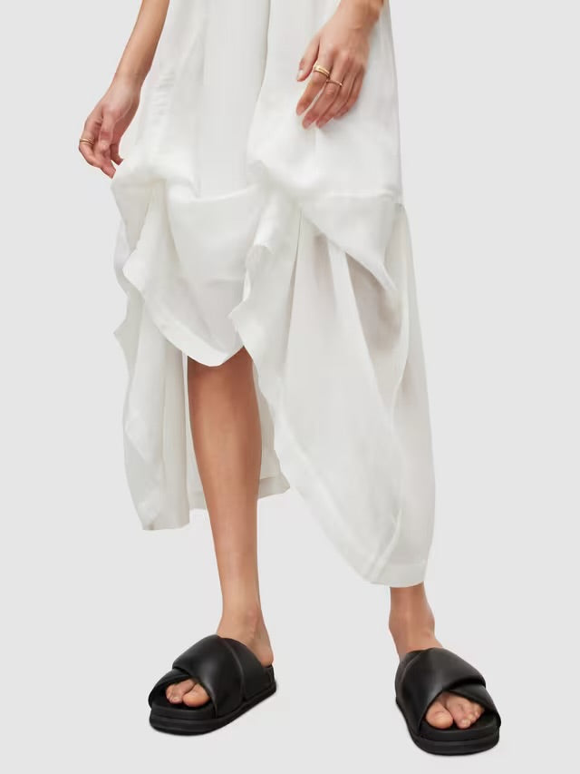 Areena Double Strap Maxi Dress Designer By All Saints In White, Size: 6