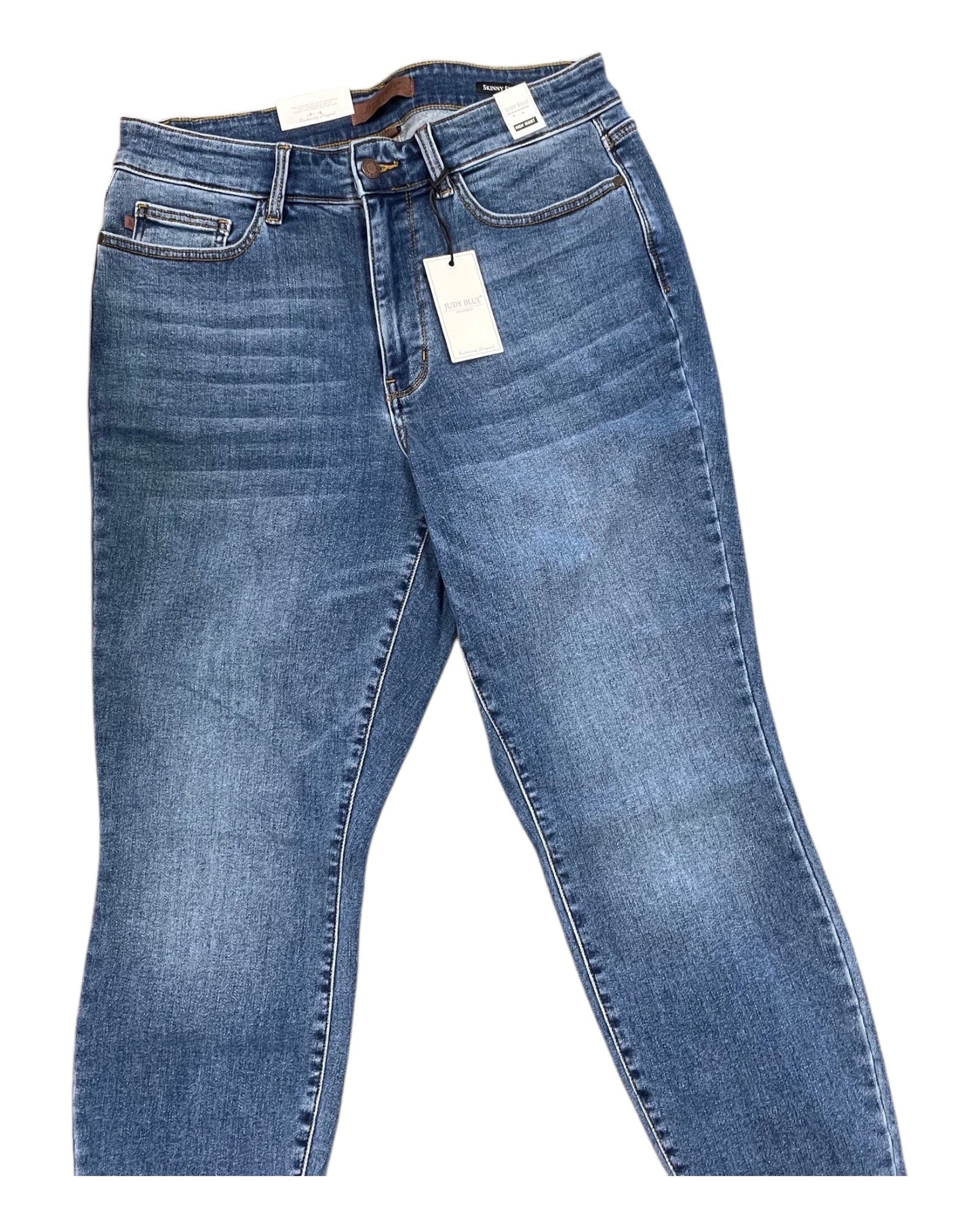 Jeans Skinny By Judy Blue In Blue Denim, Size:14