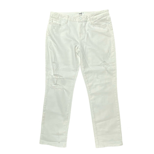 Jeans Boyfriend By Paige In White, Size:14