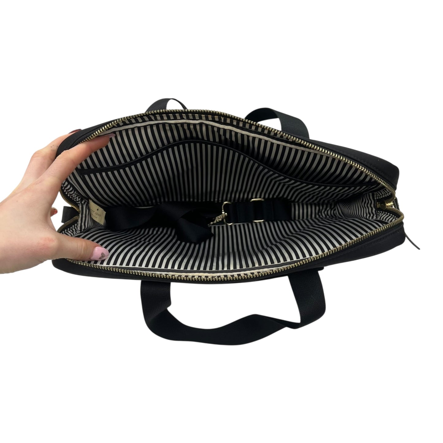 Laptop Bag Designer By Kate Spade In Black, Size:Medium