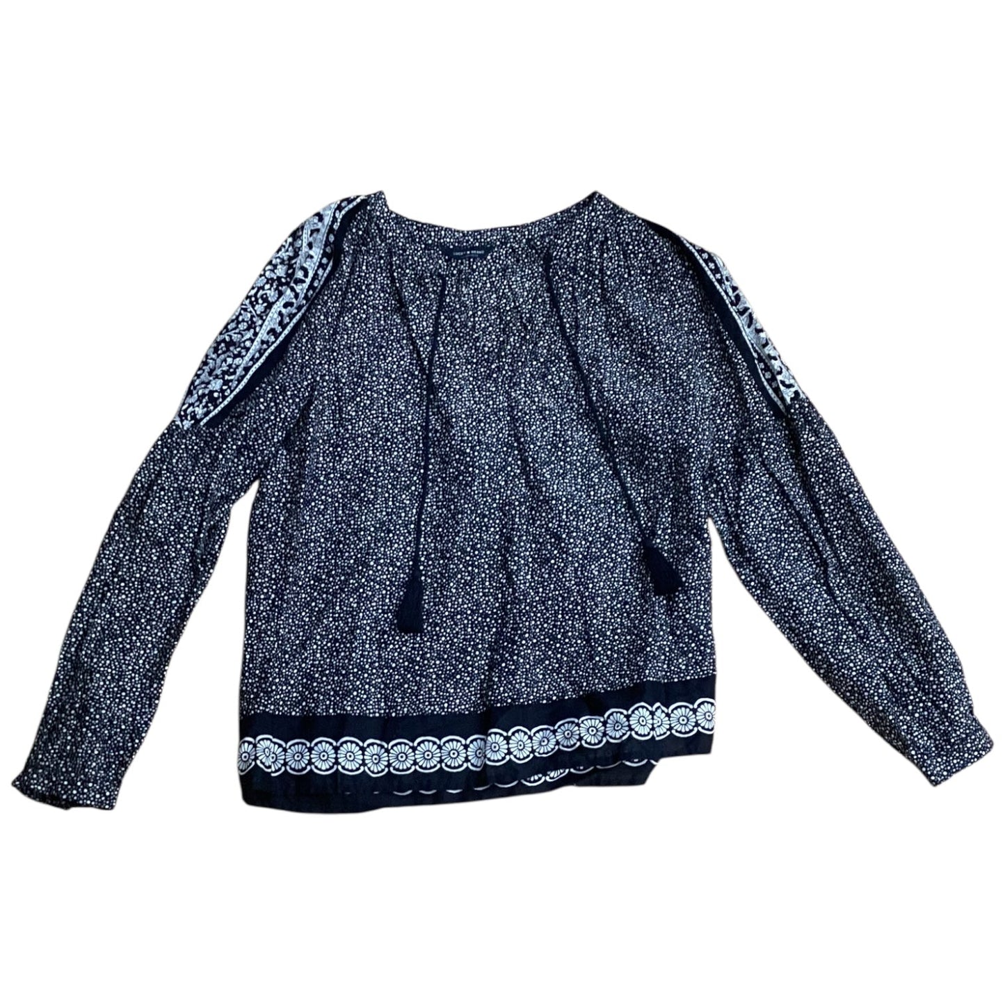 Top Ls By Lucky Brand In Black & Tan, Size:S