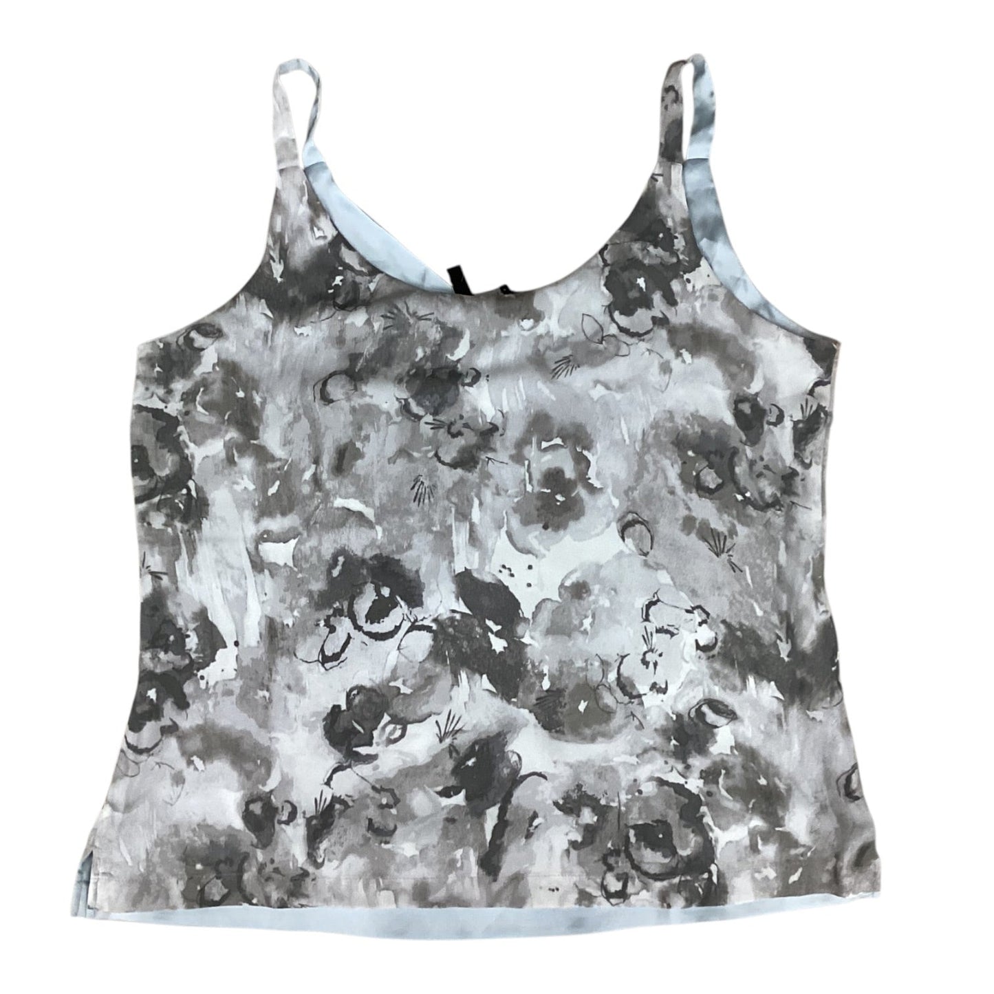 Top Sleeveless By White House Black Market In Blue & Grey, Size:L