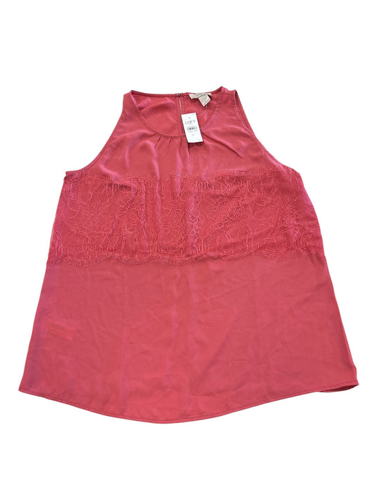 Top Sleeveless By Loft In Coral, Size:S
