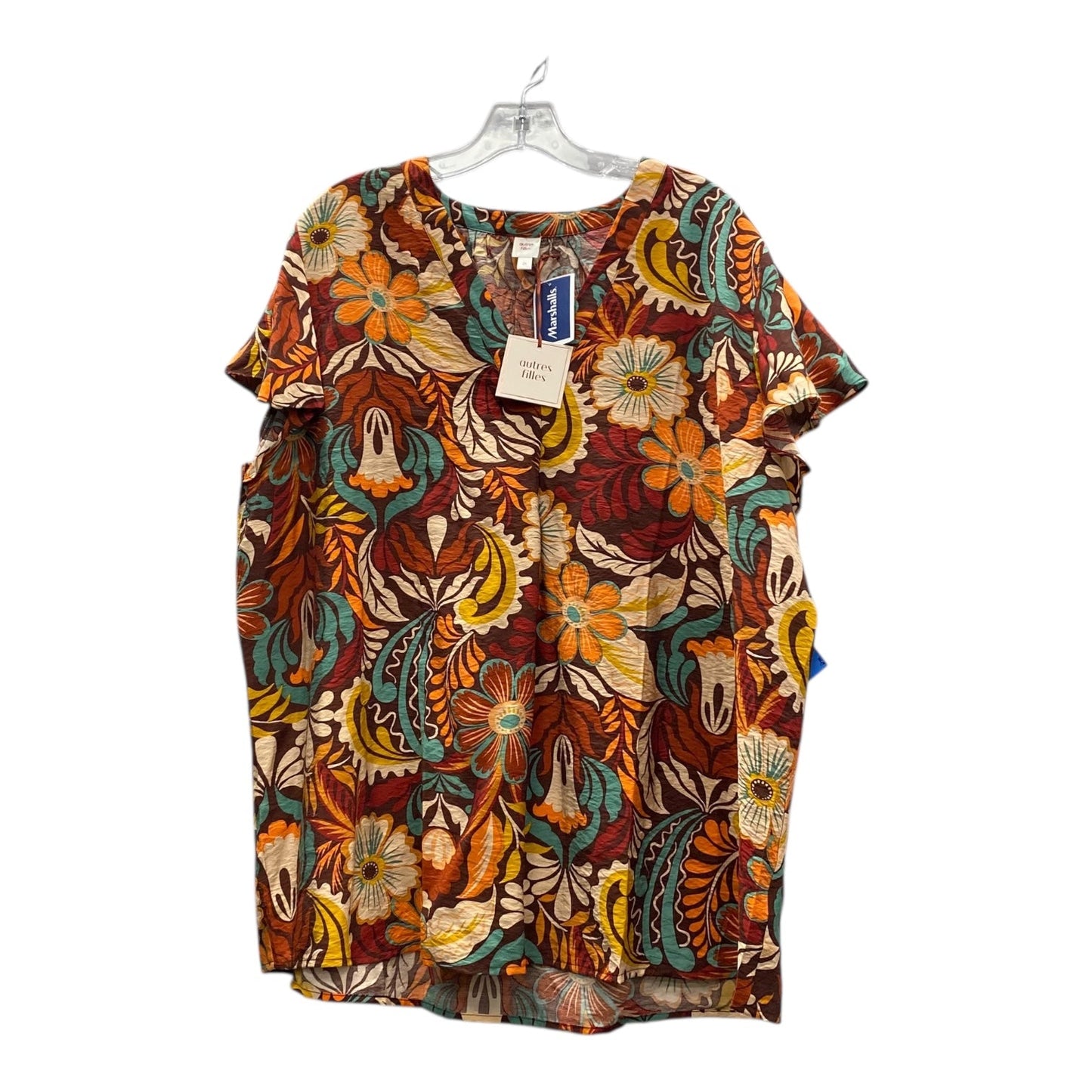 Top Ss By autres files In Brown, Size:2X