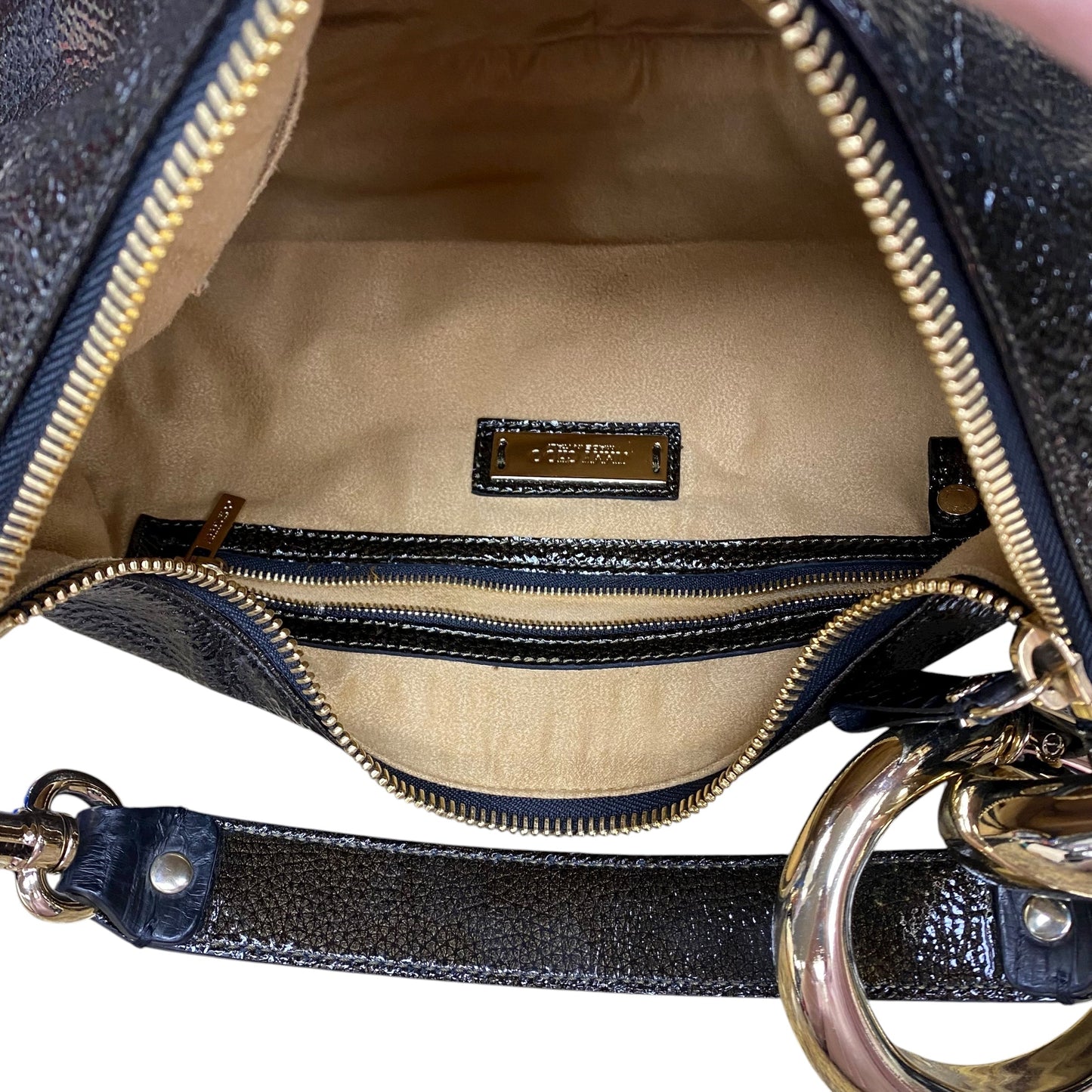 Handbag Luxury Designer By Jimmy Choo, Size: Small