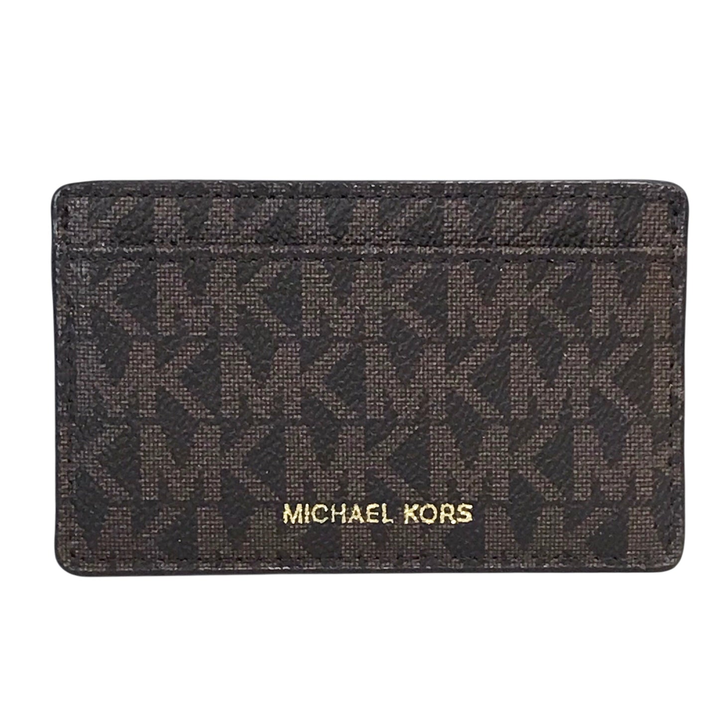 Card Holder Designer By Michael Kors In Brown, Size:Small