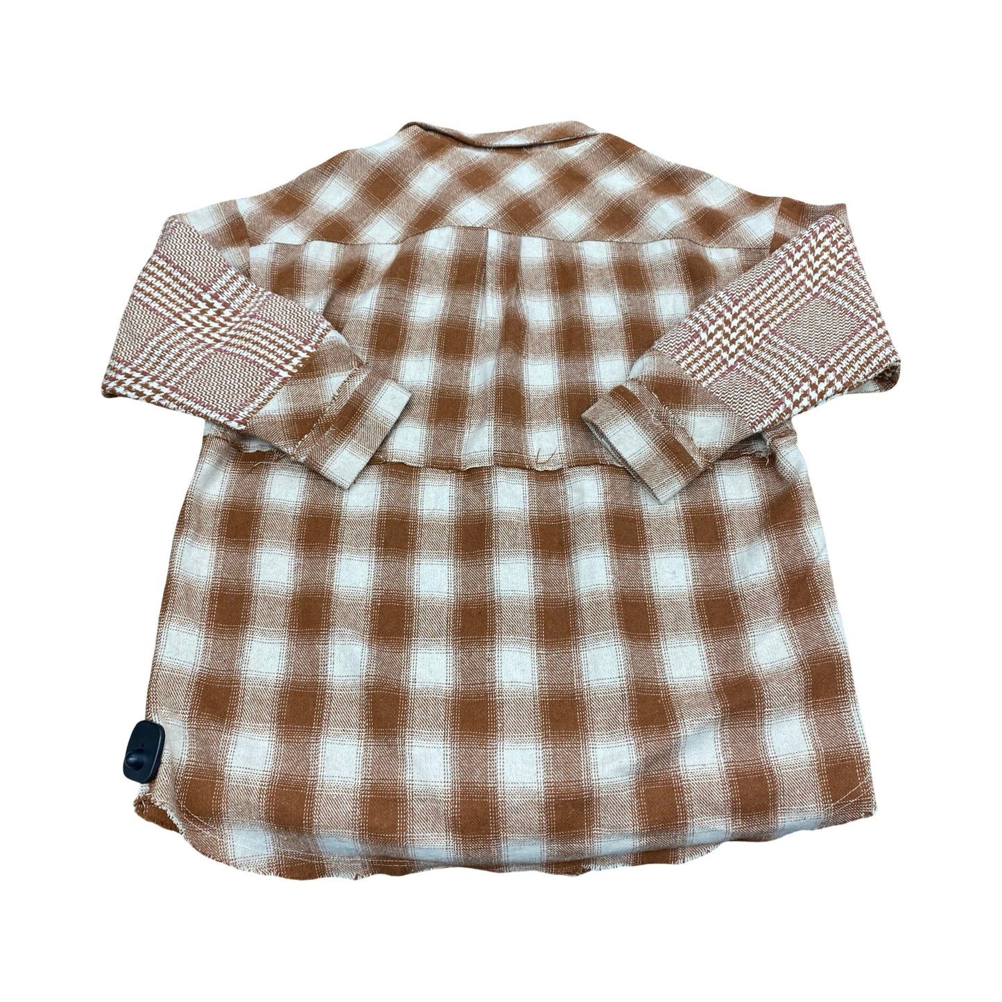 Jacket Shirt By Fate In Plaid Pattern, Size:S