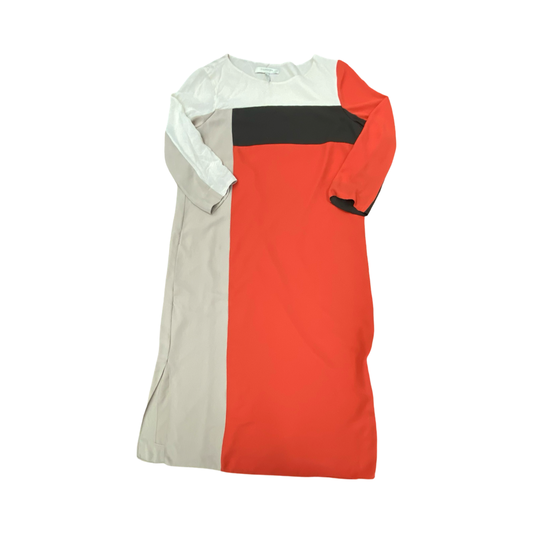 Dress Casual Midi By Bcbgmaxazria In Multi, Size:M