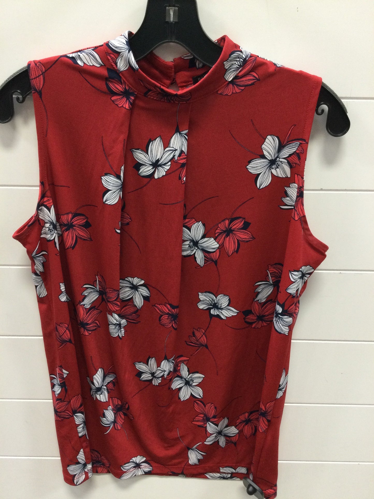 Top Sleeveless By Banana Republic In Red, Size:Xs