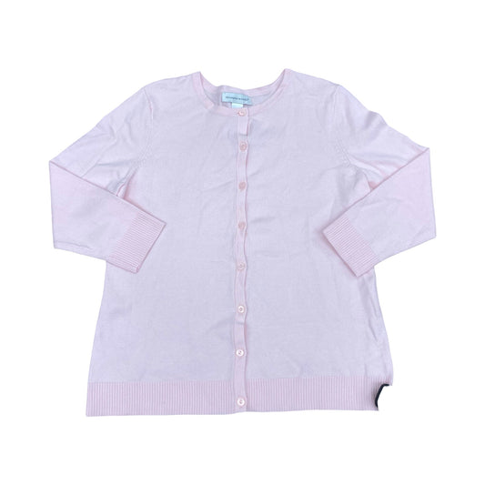 Sweater Cardigan By Christopher And Banks In Pink, Size:M