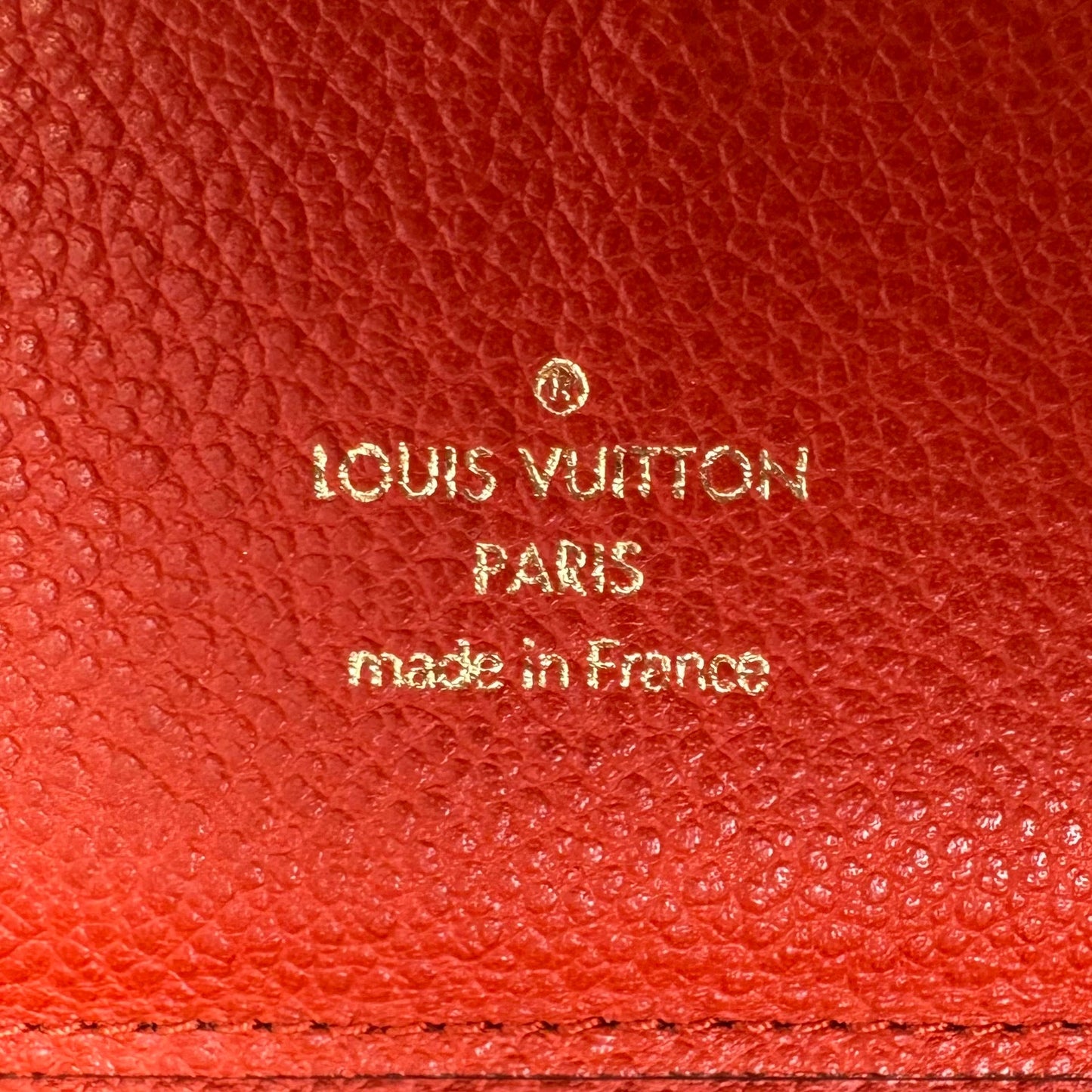 AS IS Monogram Empreinte Zippy Wallet Luxury Designer By Louis Vuitton, Size: Large