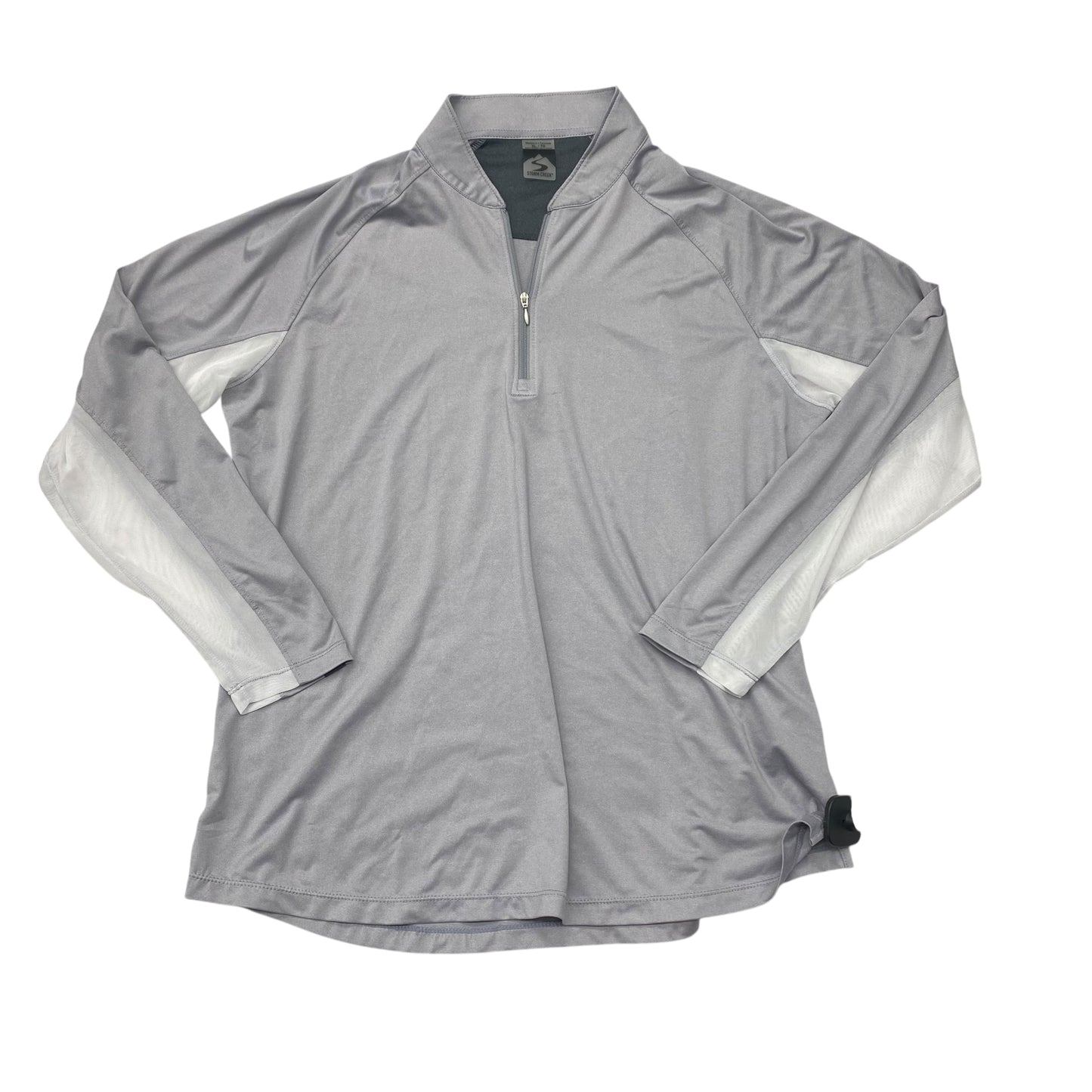 Athletic Top Ls Collar By Storm Creek In Purple & White, Size:Xl