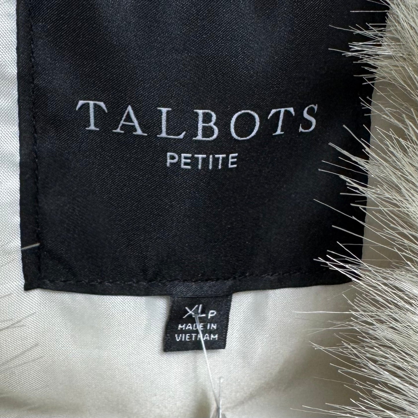 Vest Puffer & Quilted By Talbots In Cream, Size: XL PETITE