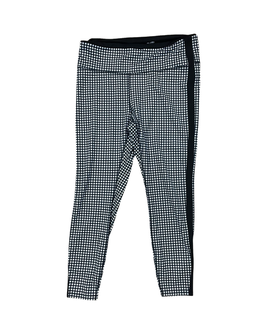 Athletic Leggings By Avia In Black & White, Size:Xl