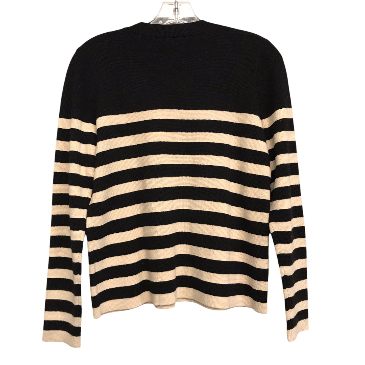 Sweater By Ann Taylor In Black & Tan, Size:M