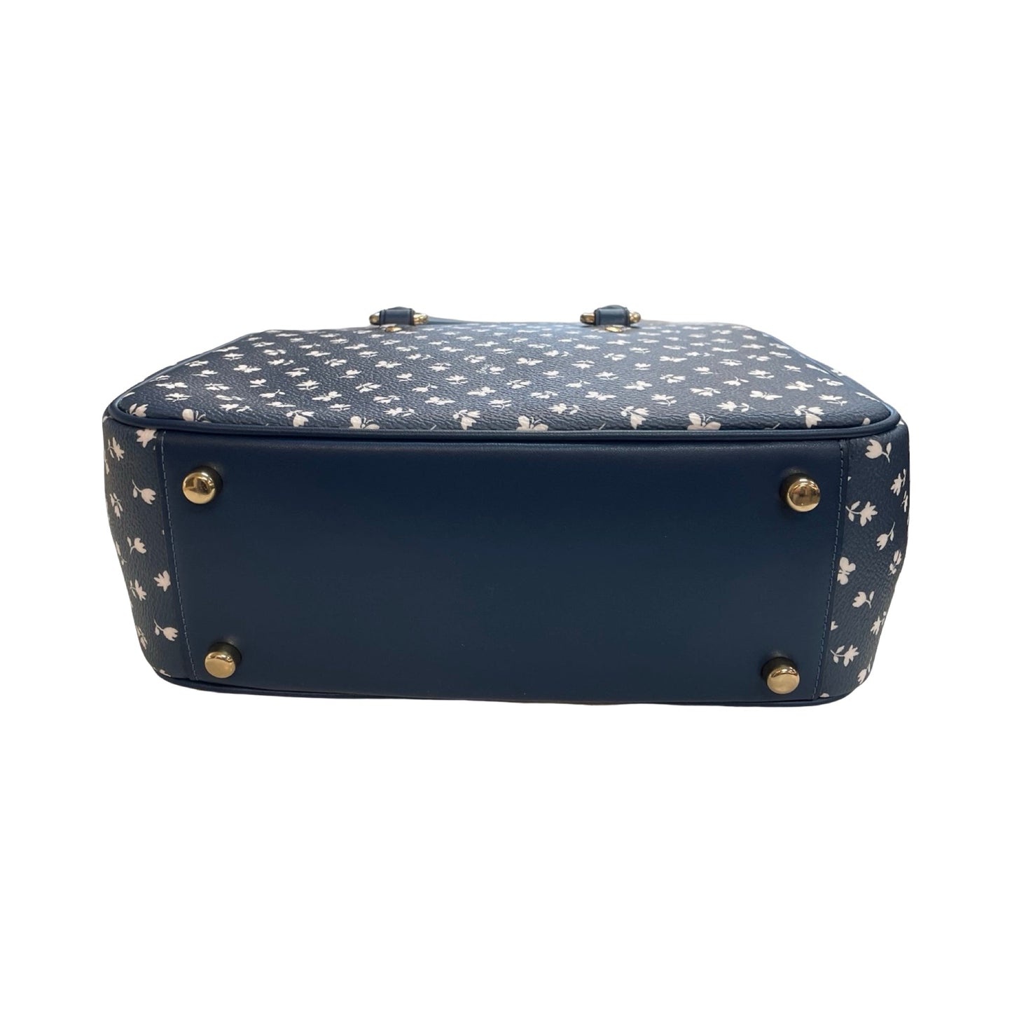 Handbag Designer By Coach In Navy, Size:Small
