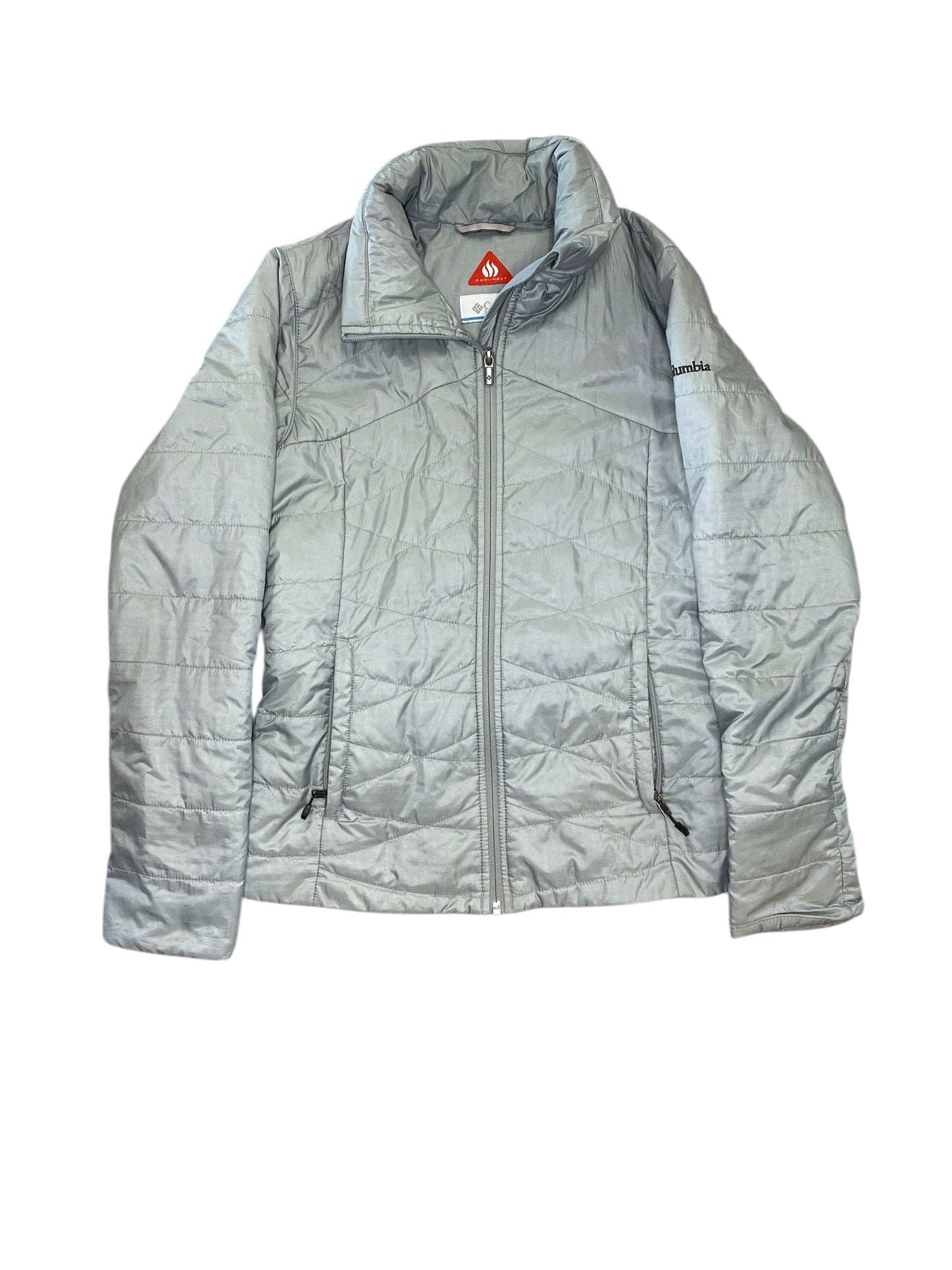 Jacket Puffer & Quilted By Columbia In Grey, Size:M