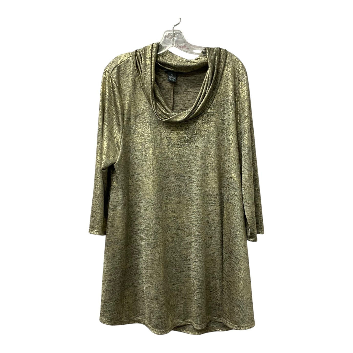 Top Ls By Chelsea And Theodore In Gold, Size:Xl