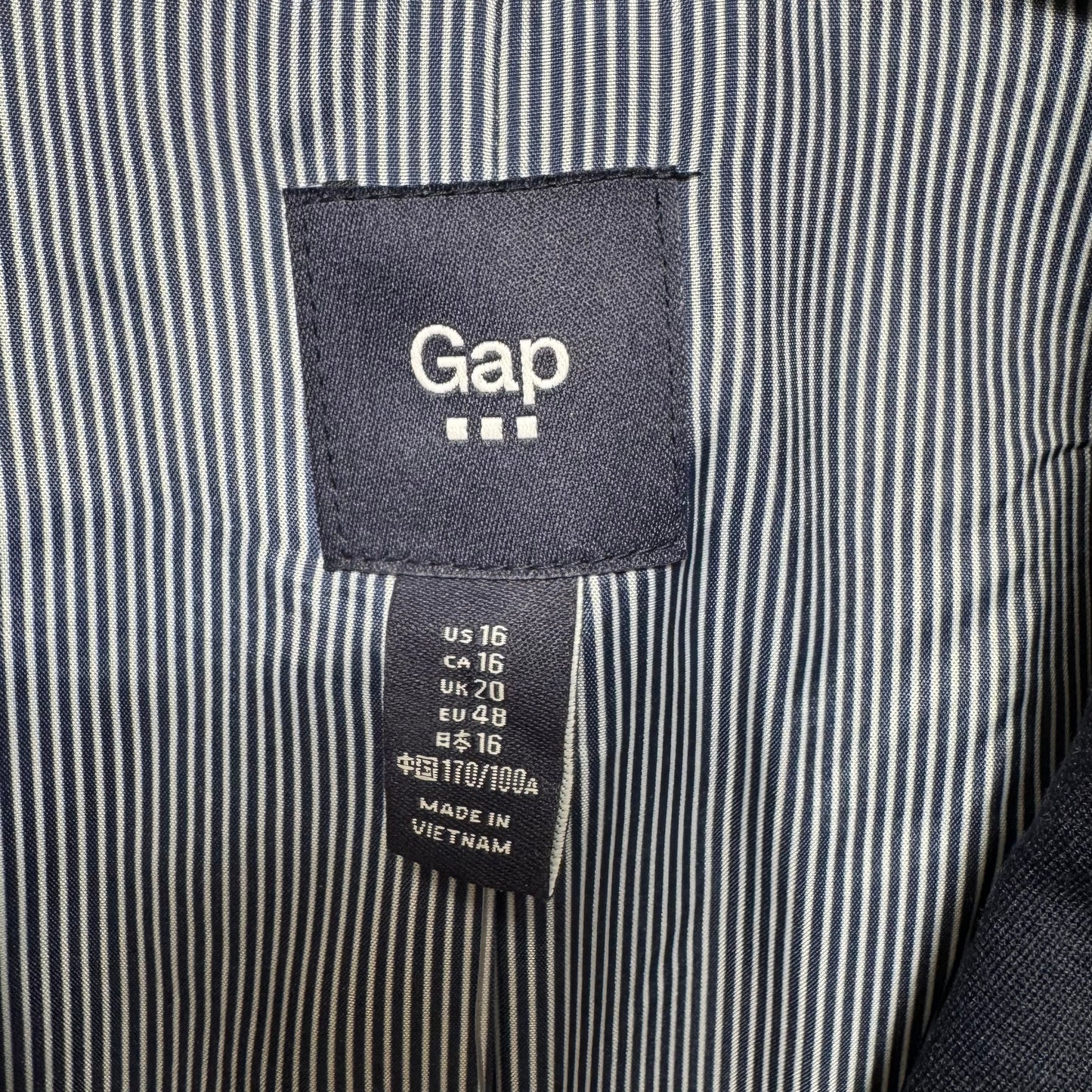 Blazer By Gap In Navy, Size: 16