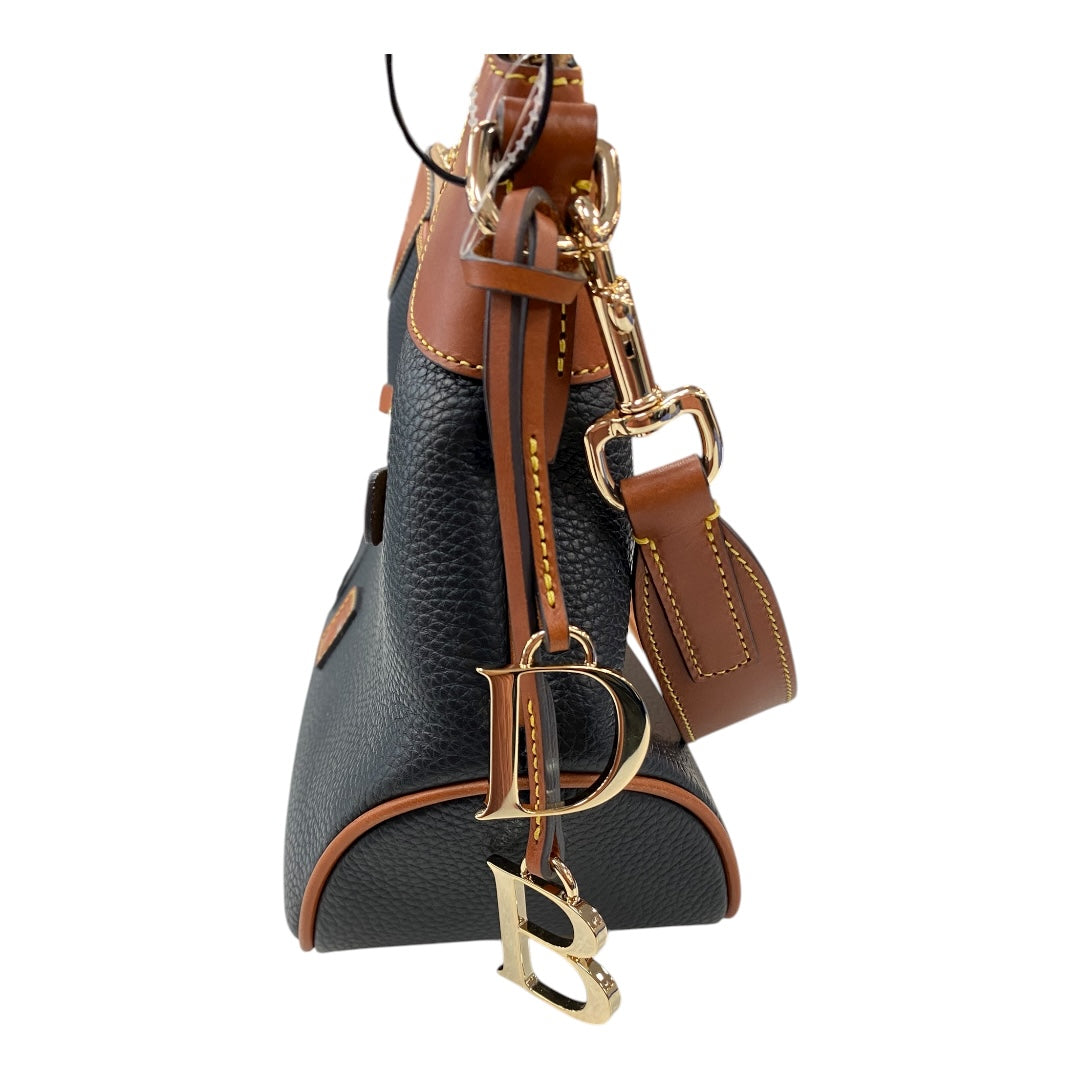 Handbag Designer By Dooney And Bourke In Black & Brown, Size:Medium