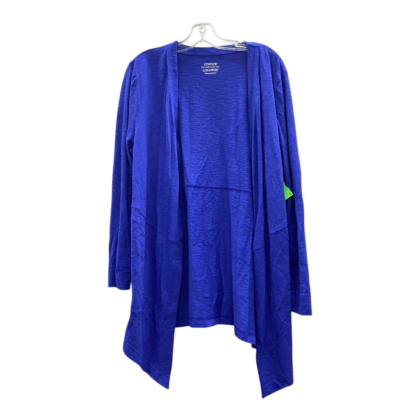 Cardigan By Chicos In Blue, Size:L