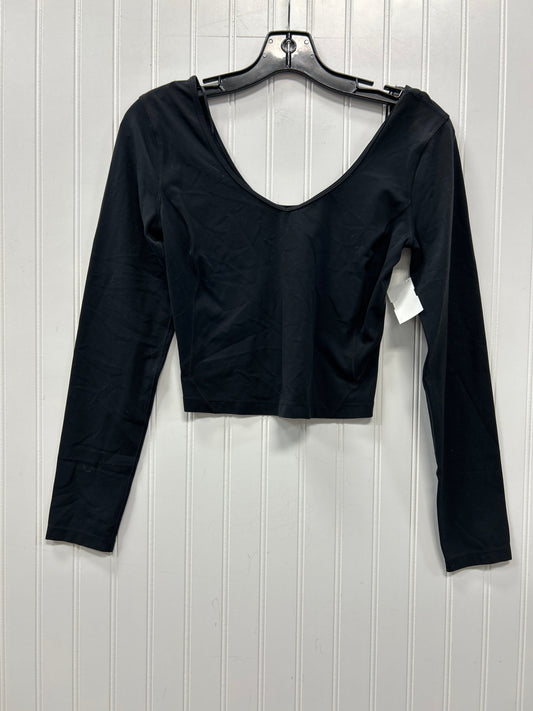 Athletic Top Ls Crewneck By Lululemon In Black, Size:S