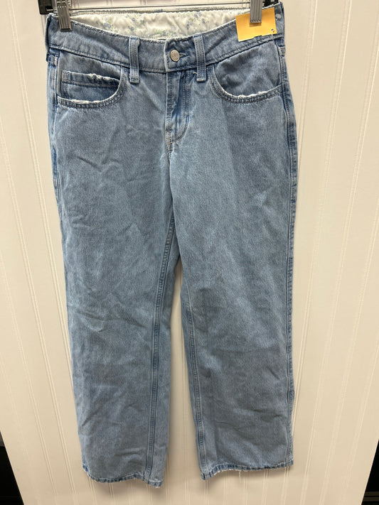 Jeans Straight By Hollister In Blue Denim, Size:0