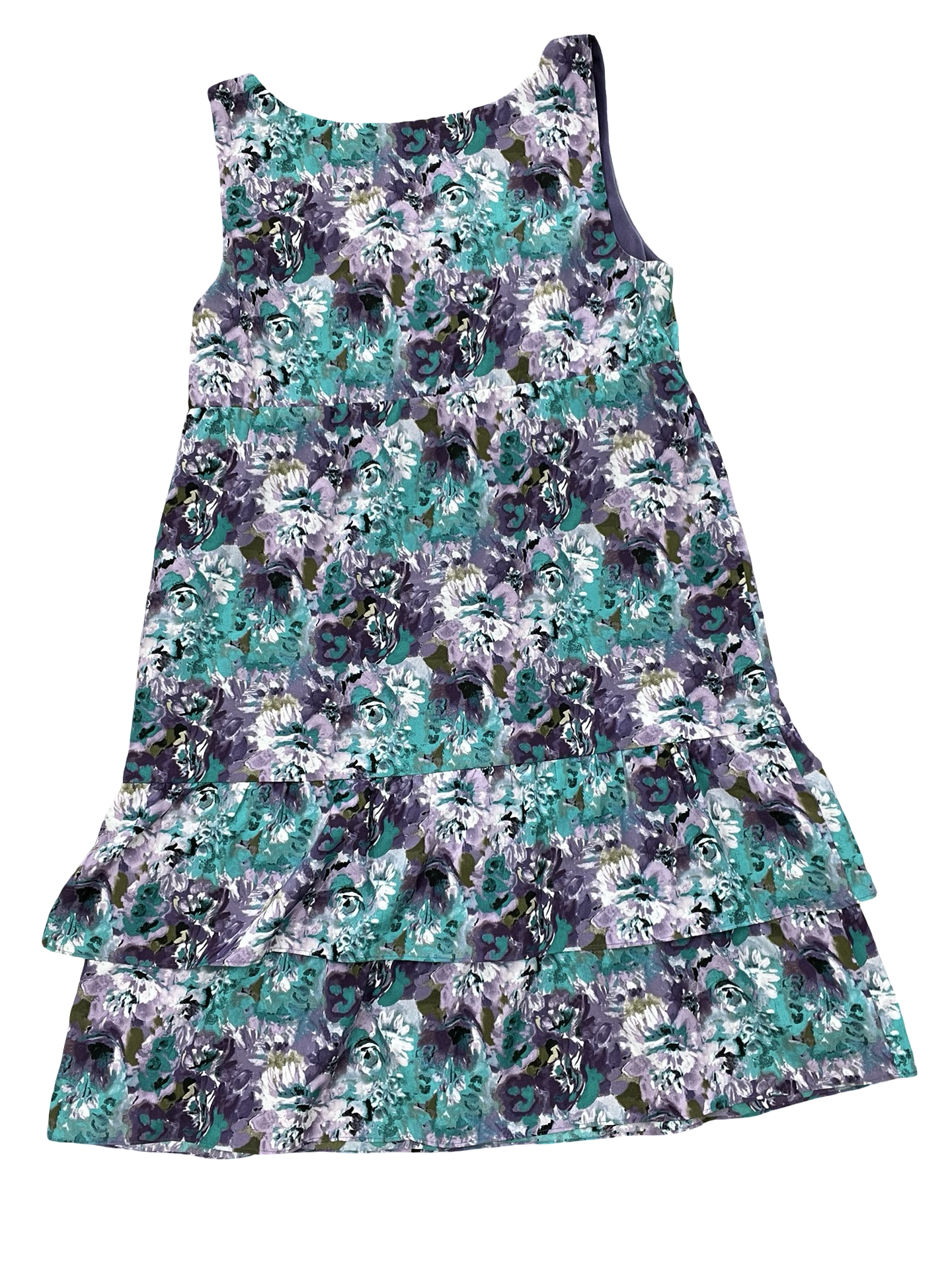Dress Casual Midi By Loft In Purple, Size:8
