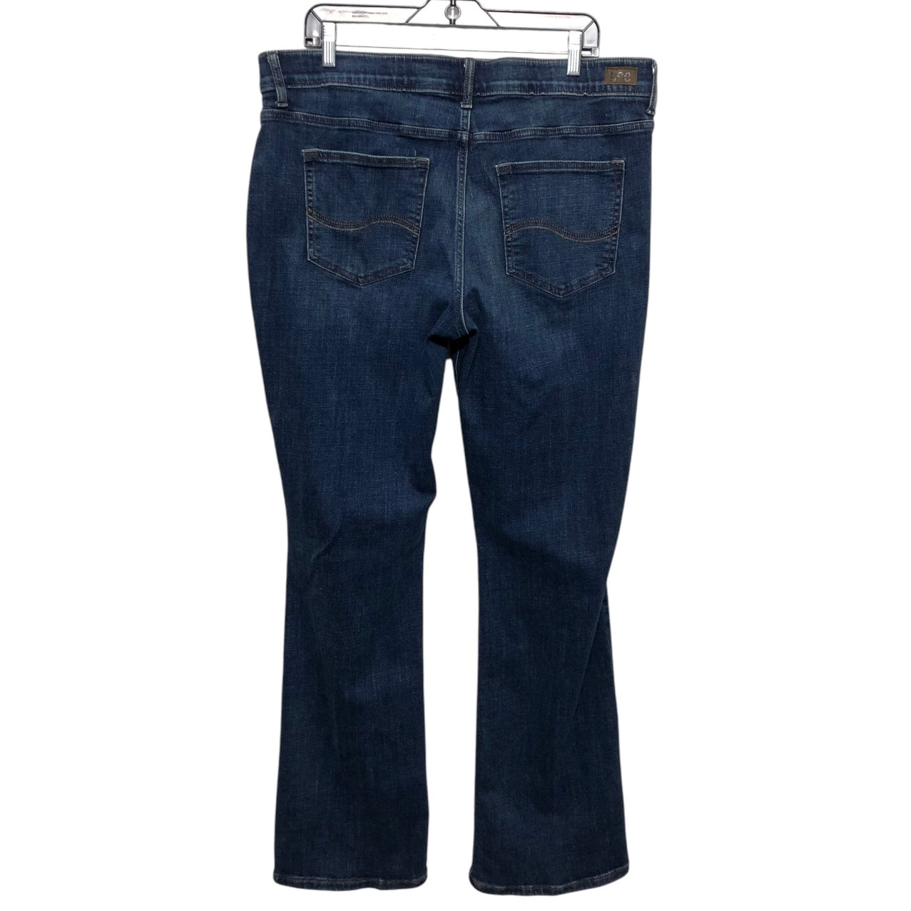 Jeans Boot Cut By Lee In Blue Denim, Size:18