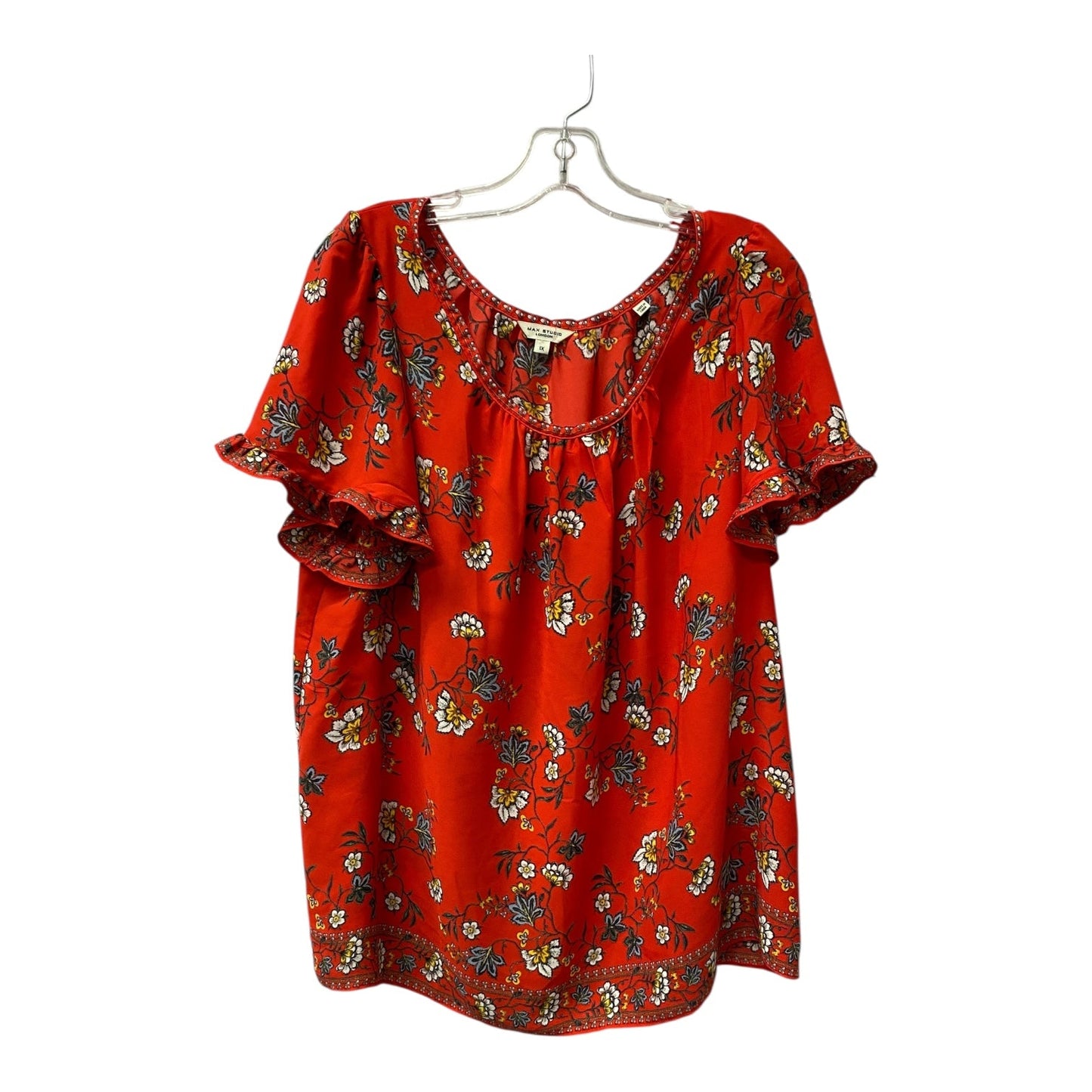 Top Ss By Max Studio In Red, Size:1X